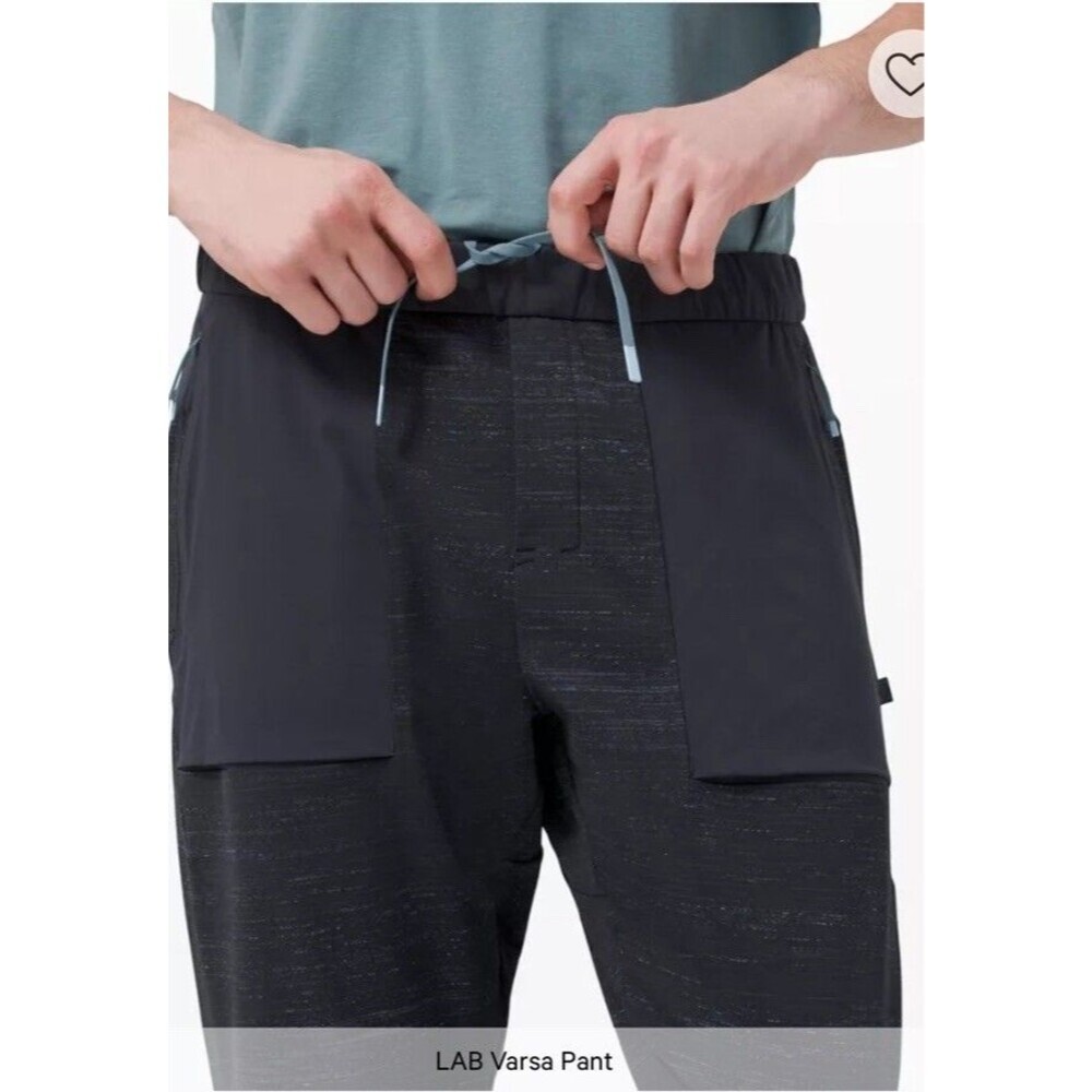 Lululemon Lab Varsa Pant Mens M Navy/Grey Active Training Sweatpants Joggers - Picture 11 of 11